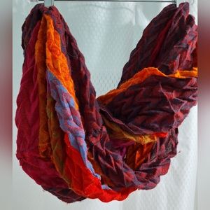 Boho Infinity Scarf sunset colors